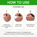 Sugar Control LI4 Acupressure Hand Clip | Stress & Migraine Relief | Random Color