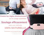 Digital Period Heating Pad & Vibrating Belt | 3 Heat Levels, 4 Massage Modes | Fast Relief for Menstrual Cramps