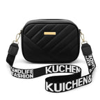 Black Leather Handbag for Girls & Women | Stylish Shoulder & Crossbody Bag | Daily Use & Gift